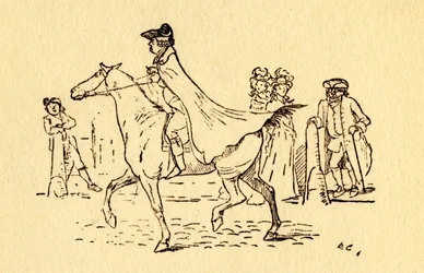 John Gilpin legger ut på sin reise til Edmonton, 1878, c1918.