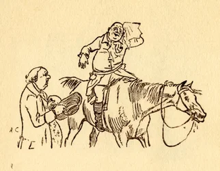 John Gilpin tørker det svette brynet med et lommetørkle, 1878, c1918.