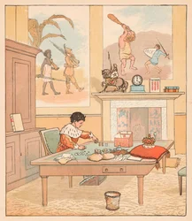 Kongen var i tellehuset sitt, Counting out his Money, 1880.
