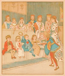 The Knave of Hearts, brakt tilbake de tertene, 1880.