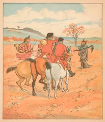...det første de fant, var en tattert boggart, i en åker..., 1880.