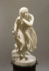 Nydia, The Blind Flower Girl of Pompeii, ca. 1888 (marmor)
