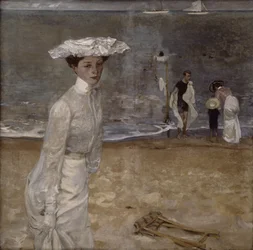 På stranden (olje på lerret) (se også 164323)