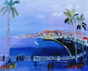 Baie des Anges, Nice, ca. 1926 (olje på lerret)