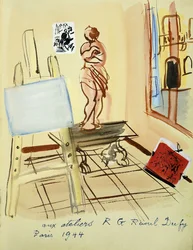 I studioet; I atelieret