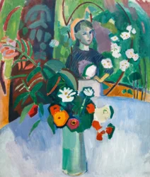 Jeanne i blomstene