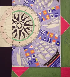 Sjømannslommetørklær (gouache)
