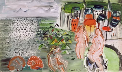 Bukten ved Sainte-Adresse (olje på lerret)