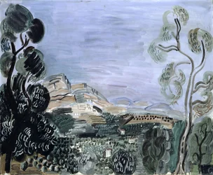 Saint-Jeannet-bukten, ca. 1922–23 (olje på lerret)