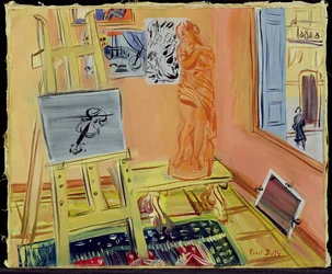 Studioet, ca. 1942 (olje på lerret)