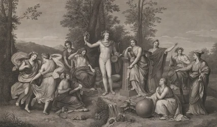 Apollo og musene på Parnassus, 1784., 1784.