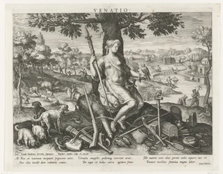 Diana som skytshelgen for jakten Venatio (tittel på objekt) Hovedaktiviteter til en prins (serietittel) Schema, seu speculum principum (serietittel)