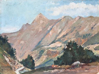 Fjelllandskap i Pyreneene
