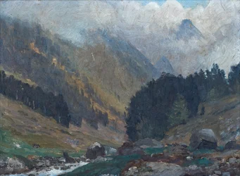 Vallee de Lutour, 8-9-1939 (olje på tre)