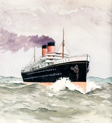 liner (gouache og blekk på papir.)
