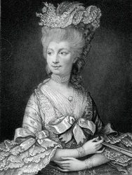 Dronning Charlotte, dronningkonsort av George III, 1800-tallet.