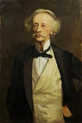 Portrett av poeten Coventry Patmore 1823-1896.