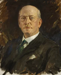 W.J. Warley, Esq., Senior Assistant Offisiell mottaker av Bristol (olje på lerret)