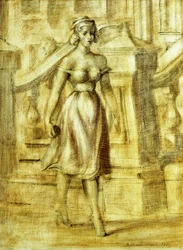 Lady Strolling: Et dobbeltmaleri