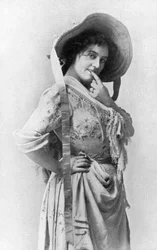 Evie Greene 1876-1917, engelsk skuespillerinne, 1902-1903.