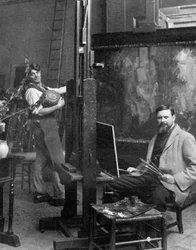 Sir Frank Brangwyn 1867-1956, walisisk kunstner, 1911-1912.