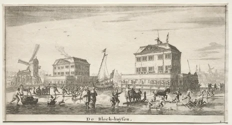 Ulike skip og utsikt over Amsterdam (Verscheÿde Schepen en Gesichten van Amstelredam), del III: De Block-huÿsen