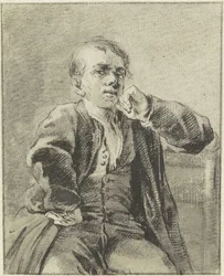 Selvportrett av Reinier Vinkeles I