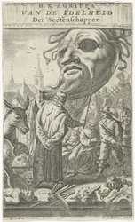 Tegneserie om kunst Tittelside for: J. Oudaen, Agrippa, From the Vanity of Sciences, 1661