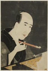 Portrett av Santo Kyoden, Mesteren av Kyobashi (Edo Hana Kyobashi Natori)