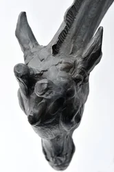 Stor giraff med senket hode, modellert 1909-10, støpt før 1913 (bronse) (se også 3084917-43)