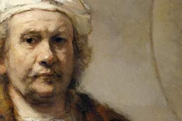 Rembrandt - Selvportrett (detalj)