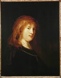 Saskia med slør (maleri på lerret)