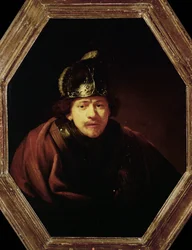 Selvportrett med hjelm (maleri på lerret)
