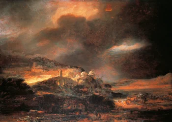 Stormy Landscape, ca. 1637/38 (olje på panel)