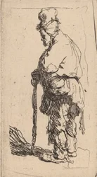 Beggar Leaning on a Stick, Facing Left, c. 1630.    1159506   no       norwegian Successfully Translated  Original: A Voyage to New Zealand (1842-1846): Cover Translat: A Voyage to New Zealand (1842-1846): Cover 1304935 no norwegian Successfully Translated