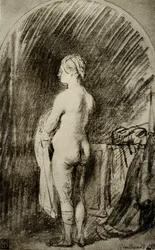 Naken kvinne