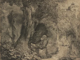 Saint Francis under et tre ber, 1657.