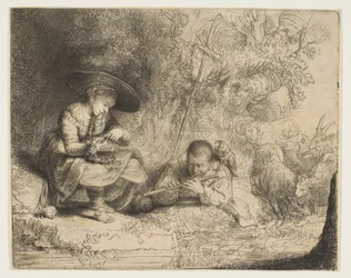 Fløytespilleren, 1642.