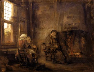 Tobit og Anna venter på at sønnen skal komme tilbake, 1659