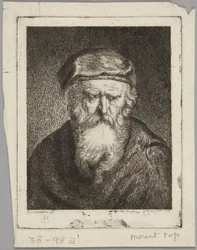 Melankolsk gammel mann