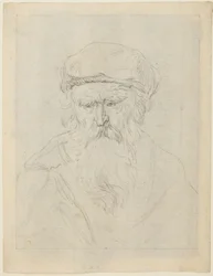 Tverr gammel mann