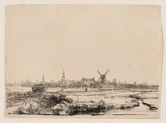 Utsikt over Amsterdam fra Kadijk