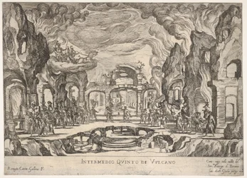 Fifth Interlude: Vulcan Intermedio quinto di Volcano, fra serien Seven Interludes..., 1608.