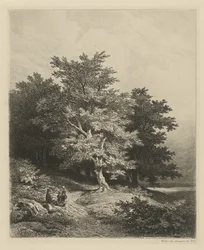 Figurer i en skogkant