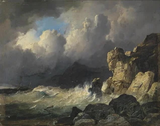 Stormfull kystlinje