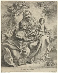 Anna i treere S. Anna, auia Christi (tittel på objekt)