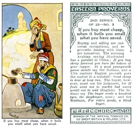 Hvis du kjøper kjøtt billig, når det koker, lukter du det du har spart, 1932