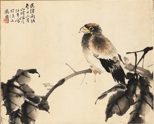 Fugl på en gren, 1886