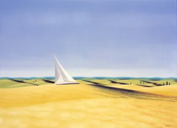 Sailing in Tuscanie, 2001, Olje på lerret