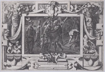 Medea legger ut med Jason Sudden Night med Jason Medea og forlater Colchis i det østlige Argo..., 1563.